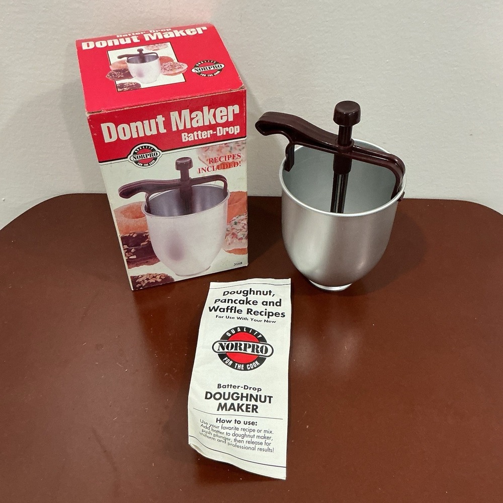 Vintage Norpro 3168 Batter Drop‎ Donut Maker NOS